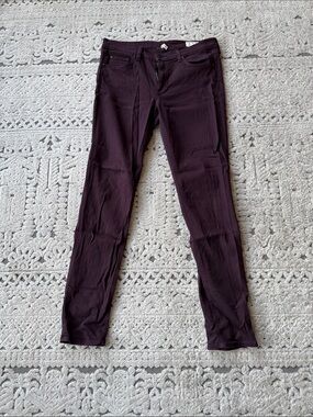 rag & bone Skinny Jeans in Deep Plum